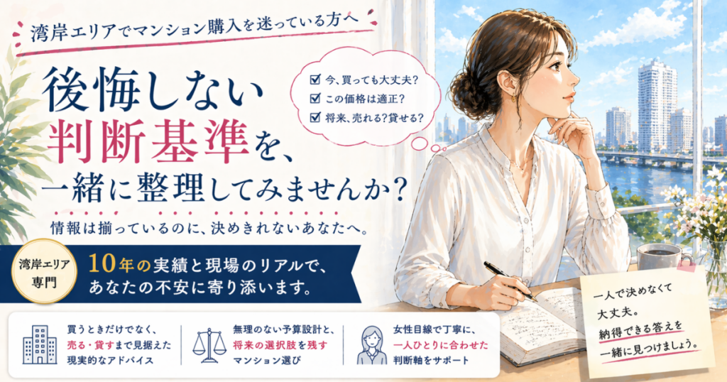 湾岸エリアでマンション購入を迷っている方へ