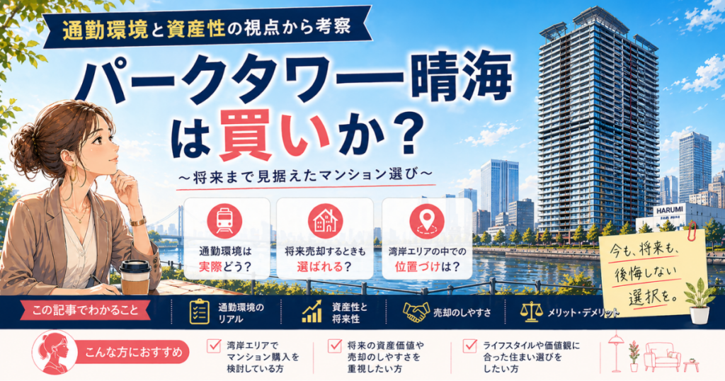 『パークタワー晴海』は買いか？通勤環境と資産性の視点から考察