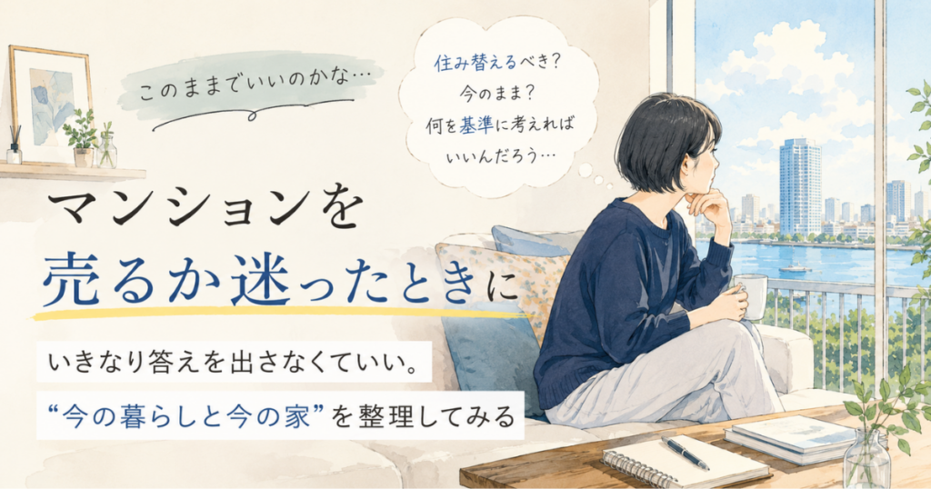 【アイキャッチ】マンションを売るか迷ったら？『このままでいいのか』と思ったときに