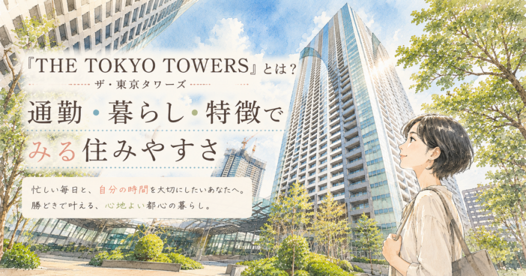 【アイキャッチ】 『THE TOKYO TOWERS』とは？通勤･暮らし･特徴でみる住みやすさ