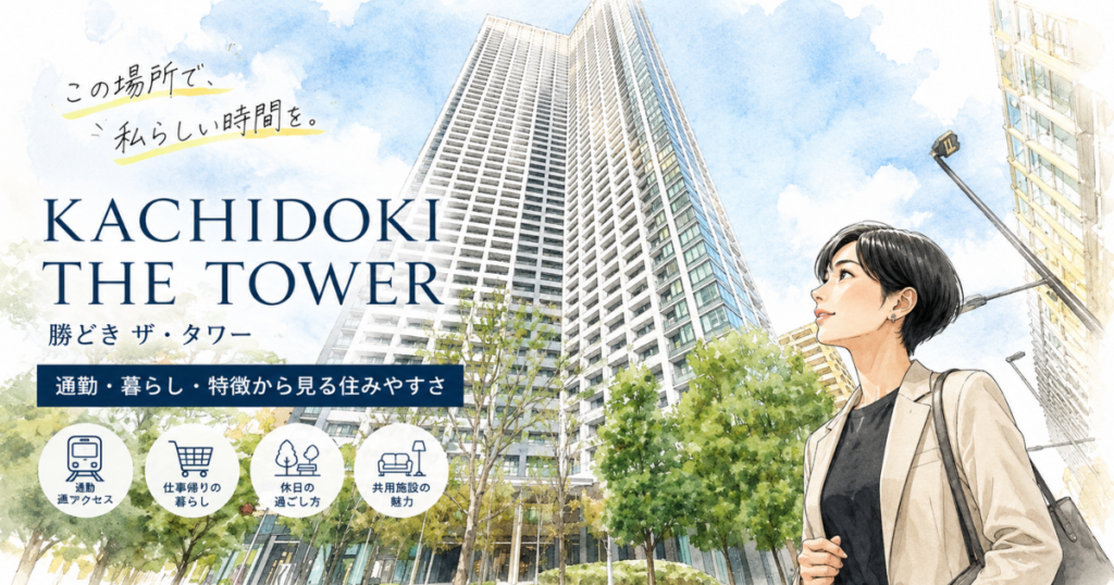 【アイキャッチ】 『KACHIDOKI THE TOWER』とは？通勤･暮らしから見る住みやすさ