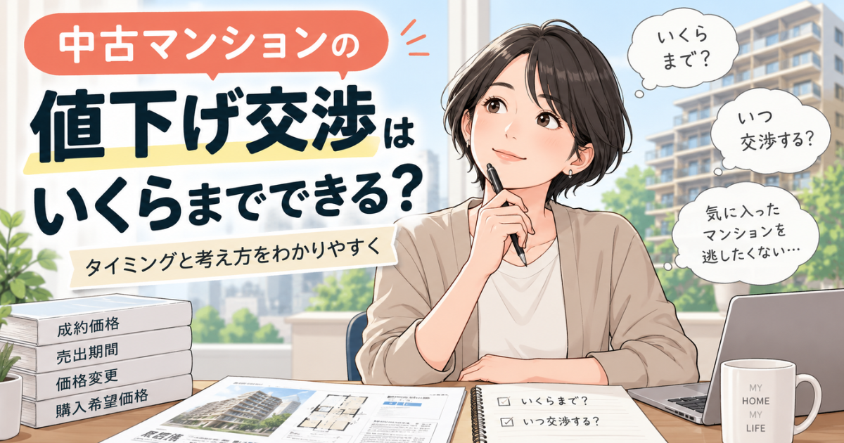 【アイキャッチ】中古マンションの値下げ交渉はできる?いくらまで安くなる?