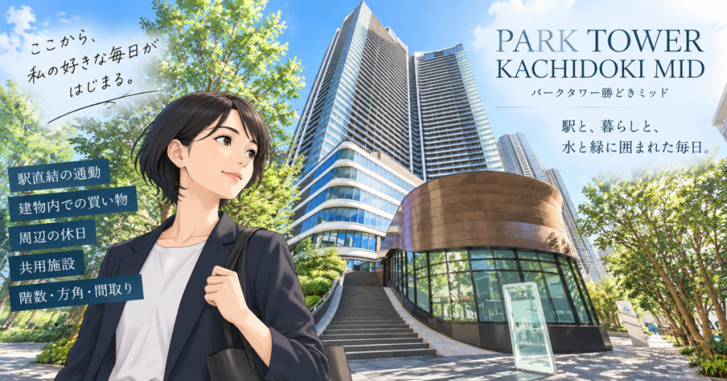 【アイキャッチ】『パークタワー勝どきミッド』とは？駅直結の暮らしと住みやすさ
