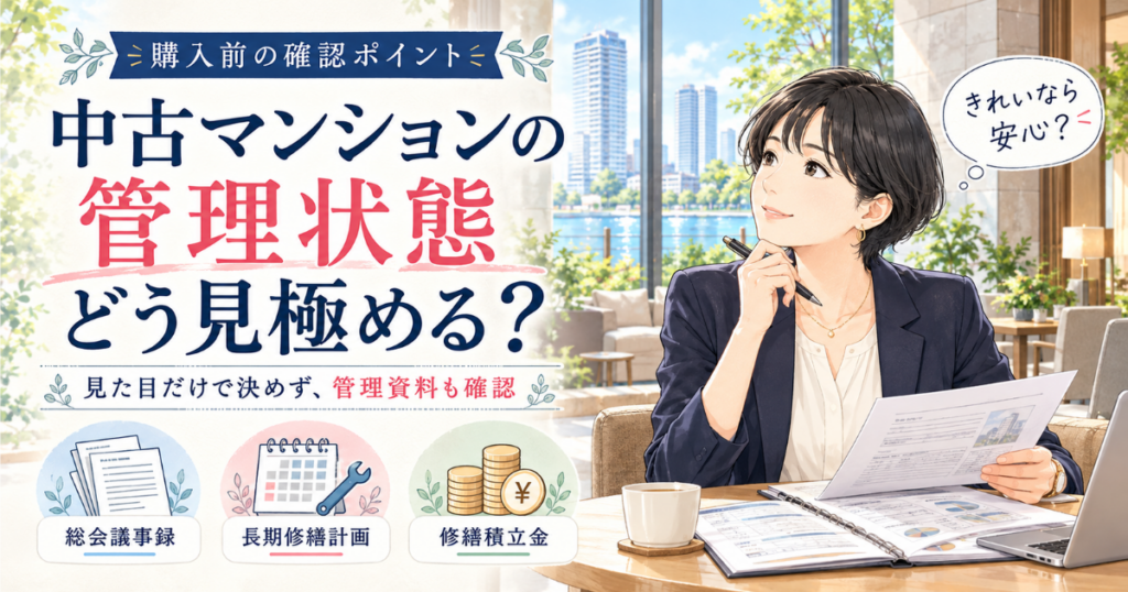 中古マンションの管理状態はどう見極める？購入前の確認ポイント